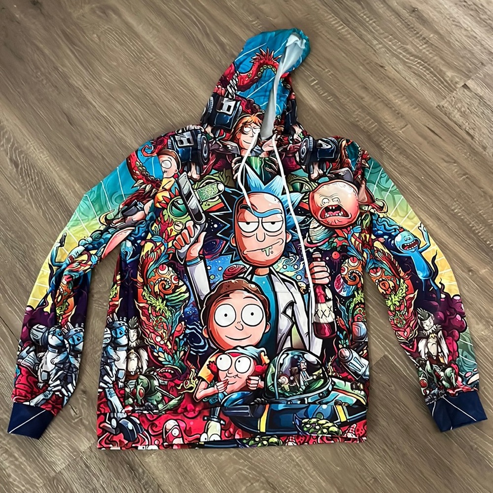 Rick and morty hooded sweatshirt